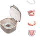 thumbnail image 1 of Caja para dentaduras postizas portátil, caja de limpieza con cesta y bandeja para alineadores y protectores de dentaduras., 1 of 5