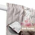 thumbnail image 4 of Brown Cow Swag Valances for Windows, Kitchen Window Curtains Over Sink, Vintage Animals Spring Floral Wooden Window Treatment Curtains for Living Room/Bedroom Curtains 2 Panel Sets 36"x45", 4 of 8