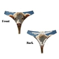 thumbnail image 3 of Fotbe Daisy Meadow Cow Tanga Sin Costuras para Mujer con Estampado – Panties Invisibles, Transpirables y Cómodos para Uso Diario-X-Small, 3 of 6
