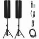 thumbnail image 1 of wonima11 Active 3-Way 6.5'' 2000W All-in-one PA Speaker DJ Loud Speaker with Bluetooth, USB/SD Card Input, MP3 FM Radio, Wireless Remote Control for Indoor Outdoor Party Wedding, 1 of 1