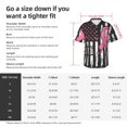 thumbnail image 3 of KLL Men's Hawaiian Shirt Short Sleeve Button Down Beach Shirts-Ribbon Breast Cancer Awareness, 3 of 5