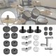 thumbnail image 3 of 23 unids/set almohadilla de fieltro de platillo antiarañazos mejorar el sonido soporte de platillo compacto fieltros arandelas de tambor juego de fundas accesorios de repuesto gris, 3 of 5