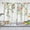 Floral_green_leaves, variant on Short Tier Curtains for Kitchen Bathroom, Green Eucalyptus Leaf Cafe Curtains, Soft Airy Kitchen Sink Curtains with Kitchen Bathroom Window Curtains, 39" L x 27.5" W, 2 Panels