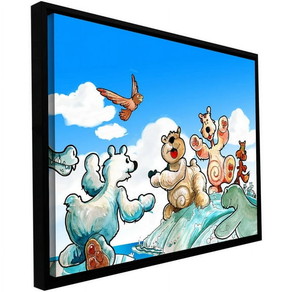Luis Peres "Polar 6" Floater-Framed Gallery-Wrapped Canvas