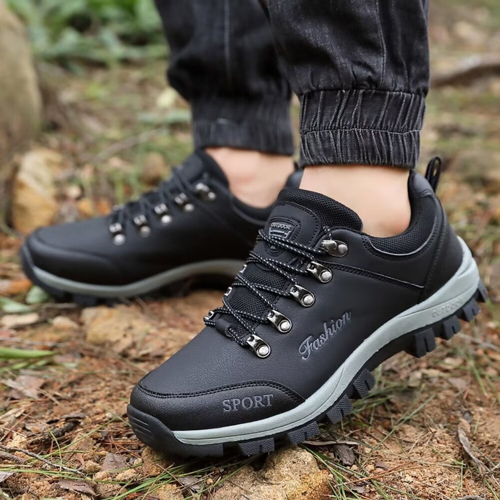 Mens Sneakers Leather Running Shoes Trainers Sneaker Casual Hiking Shoes