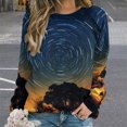 thumbnail image 2 of Galaxy Star Outer Space Mom Sweatshirt For Women Long Sleeve Pullover, 2 of 7
