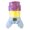 Purple yellow, variant on Yammee Winter Dog Clothes Dog Down Puffer Jacket Dog Jumpsuit Winter Coat Waterproof Dog Coat With Hood Hoodie Dog Clothes