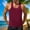 Wine, variant on YLSDY Mens Ribbed Knit Tank Tops Big and Tall Casual Sleeveless Y-Back Summer Beach Muscle T Shirts Gym Workout Undershirts Army Green L