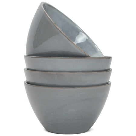 

Elanze Designs Slant Side Glossy Ceramic 6.5 inch Contemporary Serving Bowl Ice Grey