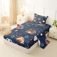 thumbnail image 2 of Erosebridal Rugby Sport Helmet Twin Sheet Sets,Basketball Sport Games Kawaii Stars Print Bedding For Kids Boys 3-Piece, 2 of 6