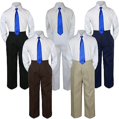 Buy Boys Pinstripe Black Pantsvest and Royal Blue Shirt With Online in  India  Etsy