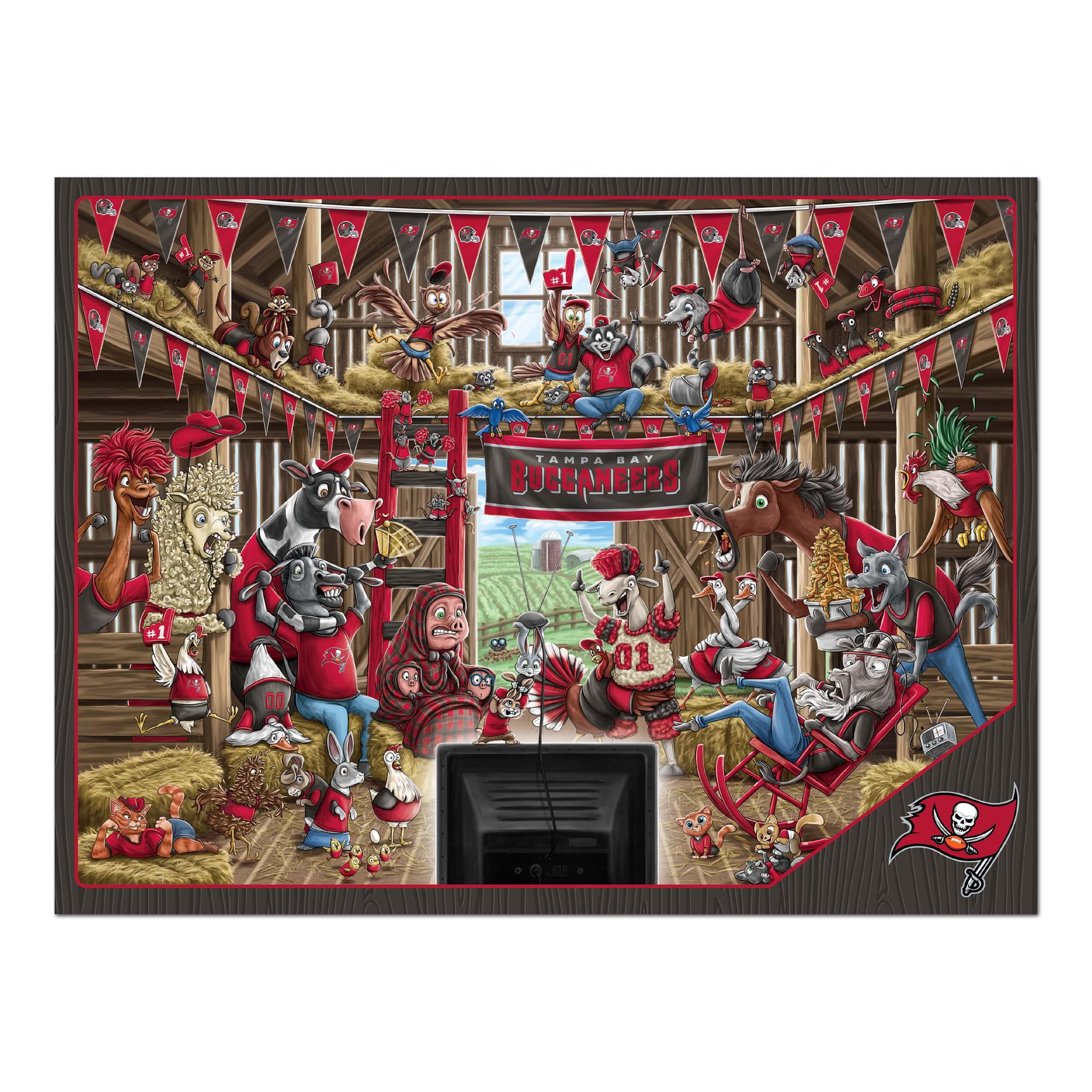 YouTheFan NFL Tampa Bay Buccaneers Barnyard Fans Puzzle - 500 Piece
