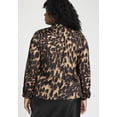 thumbnail image 3 of ELOQUII Women's Plus Size Exaggerated Tie Neck Blouse, 3 of 6