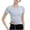 Blue, variant on Womens Tops Trendy Casual Solid Color Drawstring Pullover Slim Short Sleeve Shirts Spring Summer Clothes