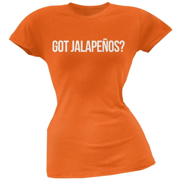 cinco de mayo - got jalapenos? orange soft juniors t-shirt