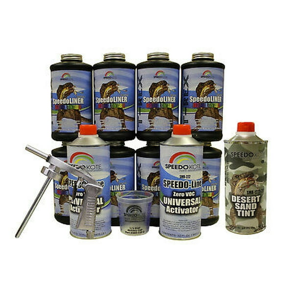 T-Rex Desert Sand Spray On urethane Truck Bed Liner, 8 quart kit, SMR-1000DS-K8