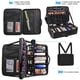 thumbnail image 5 of XL Grande Estuche de Maquillaje de Viaje - Con Espejo, 41x30x13cm Bolsa de Cosméticos, Profesional Organizador de Maquillaje Impermeable, Divisor Ajustable Bolsa de Almacenamiento para Cosméticos, 5 of 8