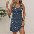 thumbnail image 4 of Prom Dress, Casual Tank With Pockets Floral Boho Beach T Shirts Round Neck Dresses White Slip Black Dress Shoes Work For Women 2025 Spring Engagement Dresses (M, Navy) ZMTing, 4 of 5