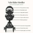 thumbnail image 3 of Evolur Velo Rider Stroller, Caviar, 3 of 17