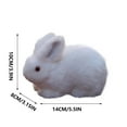 thumbnail image 3 of Simulated Rabbits Yellow & White Rabbits, Cute Little White Rabbits, Soft Plush Fabric, Child-Friendly Design, For Kids Play, Educational Toy, Vibrant Colors, Family Room Decor, Small Size, SOPABCP, 3 of 9