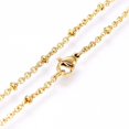 thumbnail image 2 of 304 Stainless Steel Cable Chains Necklaces Golden 18.11 inch(46cm) 2mm, 2 of 2