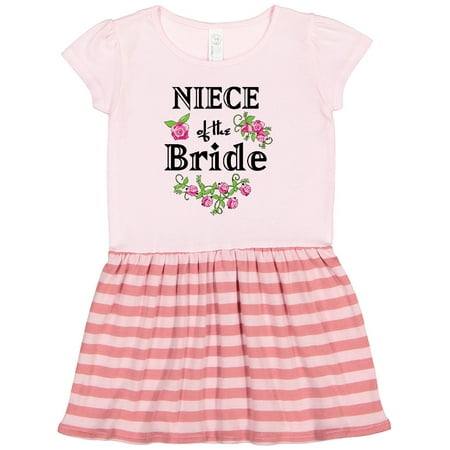 

Inktastic Niece of the Bride Roses Gift Toddler Girl Dress