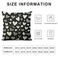 thumbnail image 5 of Nawypu  Valentines Day Lumbar Pillow Covers Black Love Heart Holiday Decorative Throw Pillows Romantic Valentine Gifts Pillowcase Cushion Cover Decor for Home Couch Bed Soft, 5 of 5
