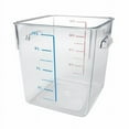 thumbnail image 3 of Rubbermaid Commercial SpaceSaver Square Containers, 8qt, 8 4/5w x 8 3/4d x 8 3/4h, Clear, 3 of 4