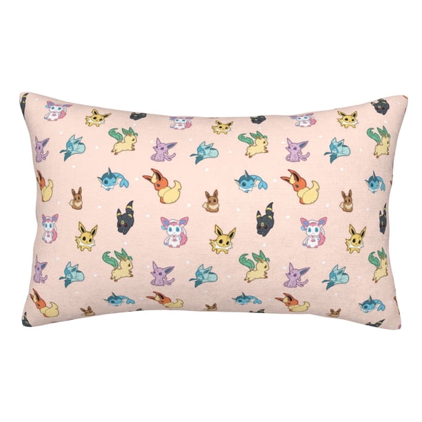 Anime Pokemon Pikachu 26 Funda de almohada con bonito personaje de Dibujos animados para decorar la sala de estar, el sofá y el dormitorio, 35 x 50 cm