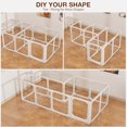 thumbnail image 4 of Clear Acrylic Dog Playpen for Small/Medium Dogs,Increased 27.8'' Puppy Play Pen Dog Fence Pet Playpen for Indoors,10Panels, 4 of 8