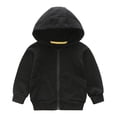 thumbnail image 5 of CONZONE Toddler Boys Zip Up Hoodies Cozy Hooded Sweatshirts with Pocket Solid Color Fall Winter Boys Clothes Size 2-3 Years, 5 of 5