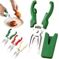thumbnail image 5 of Kitchen Scissor, Kitchen Shears Heavy Duty Kitchen Scissors with Stainless Steel Shears, Dishwasher Safe Scissors, Multi-function Durable Scissors For Food Meat & Hard Bone, 1Pc(Green,9x2.2"), 5 of 7