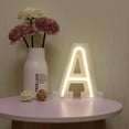 thumbnail image 5 of LED Neon Letter Lights, Light Up LED Letters Lights Light Up Marquee Letters Lights Letters Neon Signs Battery USB Warm, 5 of 8