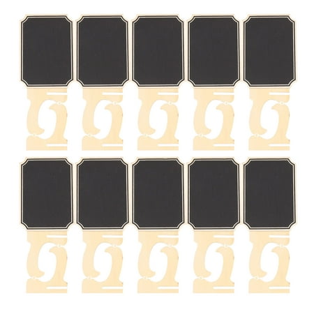 

20 Pack Mini Chalkboards with Support Easels Stand Place Cards Small Rectangle Little Wood Blackboard for Weddings Birthday Parties Food Label Table Number Message Board Signs