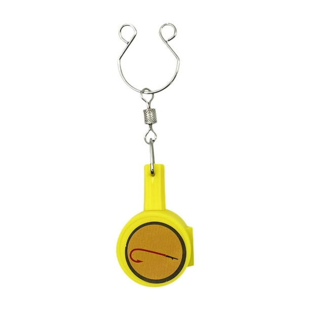 Herramienta para hacer nudos de pesca, herramienta práctica para protegerse de los anzuelos, pesca multiusos Amarillo