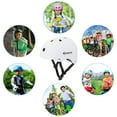 thumbnail image 6 of Semfri Kids Bike Helmet Toddler Boys Girls Ages 3-8 Years Old Children Adjustable Skateboard Cycling Helmet White, 6 of 6