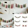 thumbnail image 2 of Acahhotxx Tassels Bunting, Christmas Tassels Garlands with Wood Beads Wall Hanging Bunting Banners Decoration for Festivals Party Mantel Ornament - T5, 2 of 3