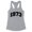 Heather Grey, variant on 1973 College Style Tank Top Fitted Racerback Women's Large White