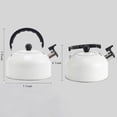 thumbnail image 2 of Innerwin Teapot 3L Tea Kettle Stove Top Portable Teakettle Anti-Hot Handle Stainless Steel Loud Whistle Food Grade Fast To Boil Black, 2 of 3