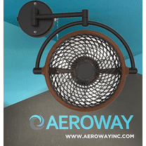 Circulation Fan with Adjustable Folding Arm / VIVI / Walnut Swivel U-00024 electric household fan type ALASKA since1950