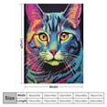 thumbnail image 4 of ARISTURING  Cat Gifts for Women/Girls/Cat Lover, Colorful Cat Blanket, Cat Lovers Gifts, Best Cat Mom Gifts, Cat Lady Gifts, Soft Plush Kitten Cat Throw Blankets, Cute Cat Ideas, 4 of 6