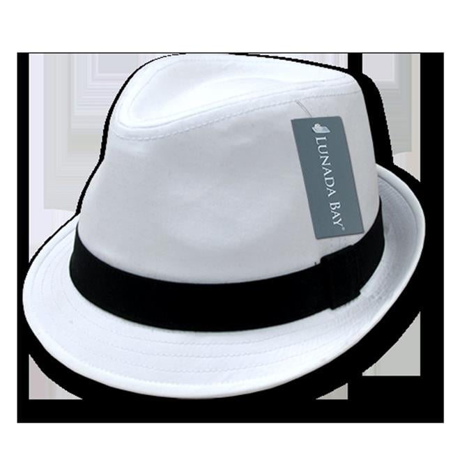Decky Mat Straw Woven Natural 2 Tone Hatband Fedora Fedoras Trilby Panama Hats
