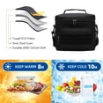 thumbnail image 3 of Bolsa de almuerzo Fiambrera para hombres y mujeres, bolsas de almuerzo aisladas de doble grosor para adultos, bolsa de trabajo a prueba de fugas, bolsa de tacticismo con correa ajustable para el hombr Eccomum Bolsa de almuerzo, 3 of 7