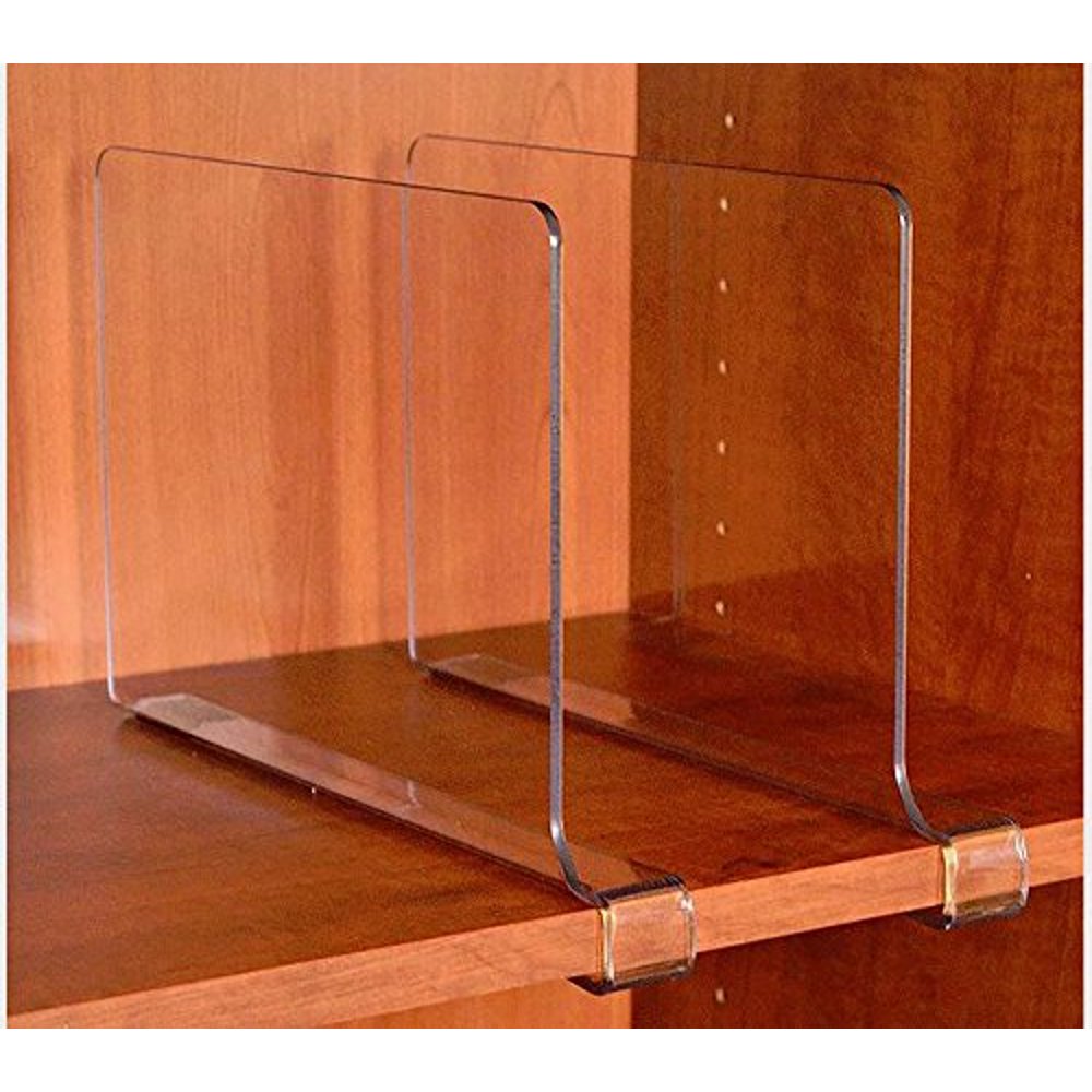 Closetmate Closetmate Beautiful Acrylic Shelf Dividers, Closet Shelves
