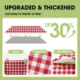 thumbnail image 2 of KitchenK Plastic Table Cloth Disposable 10 Pack, 84'' Round Table Cloths, Party, Picnic, Decorative Gingham Tablecloths, Round, Red and White Checkered Cover, Leakproof & Sturdy, Red Plaid, 2 of 5