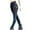 Blue, variant on Women's Slim Rivets Side Patchwork High Waist Stretchy Pencil PantsWine XL