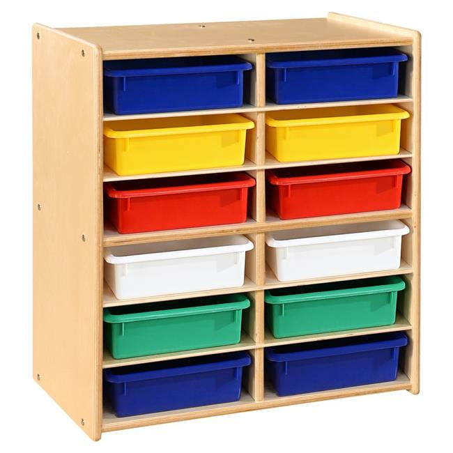 Contender C990659ATF 12 Letter Cubby Storage with Assorted Trays