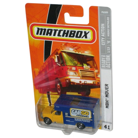 Matchbox City Action 1/13 (2008) Blue & Yellow Toy Vehicle #41