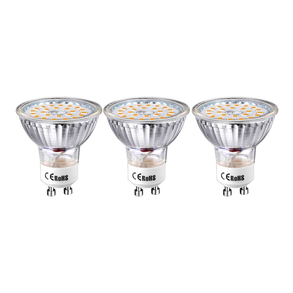 Ruiandsion GU10 LED Spot Light Bulbs,4W (40W Equivalent Halogen),400 LM Warm White 3000K,Non-dimmable,for Track Lighting,3-Pack