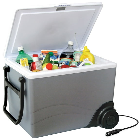Koolatron 12V Wheeled Electric Cooler/Warmer 34L (36 qt), Gray